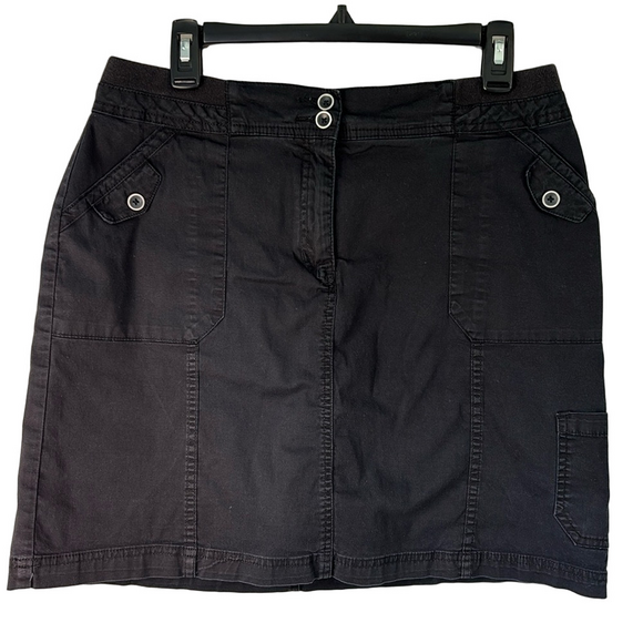 Karen Scott Pants - Karen Scott Cotton Blend Short Black Skort Size 10